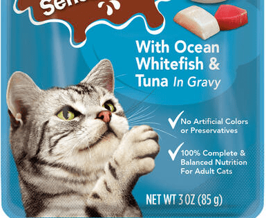Friskies Gravy Sensations With Ocean Whitefish & Tuna In Gravy